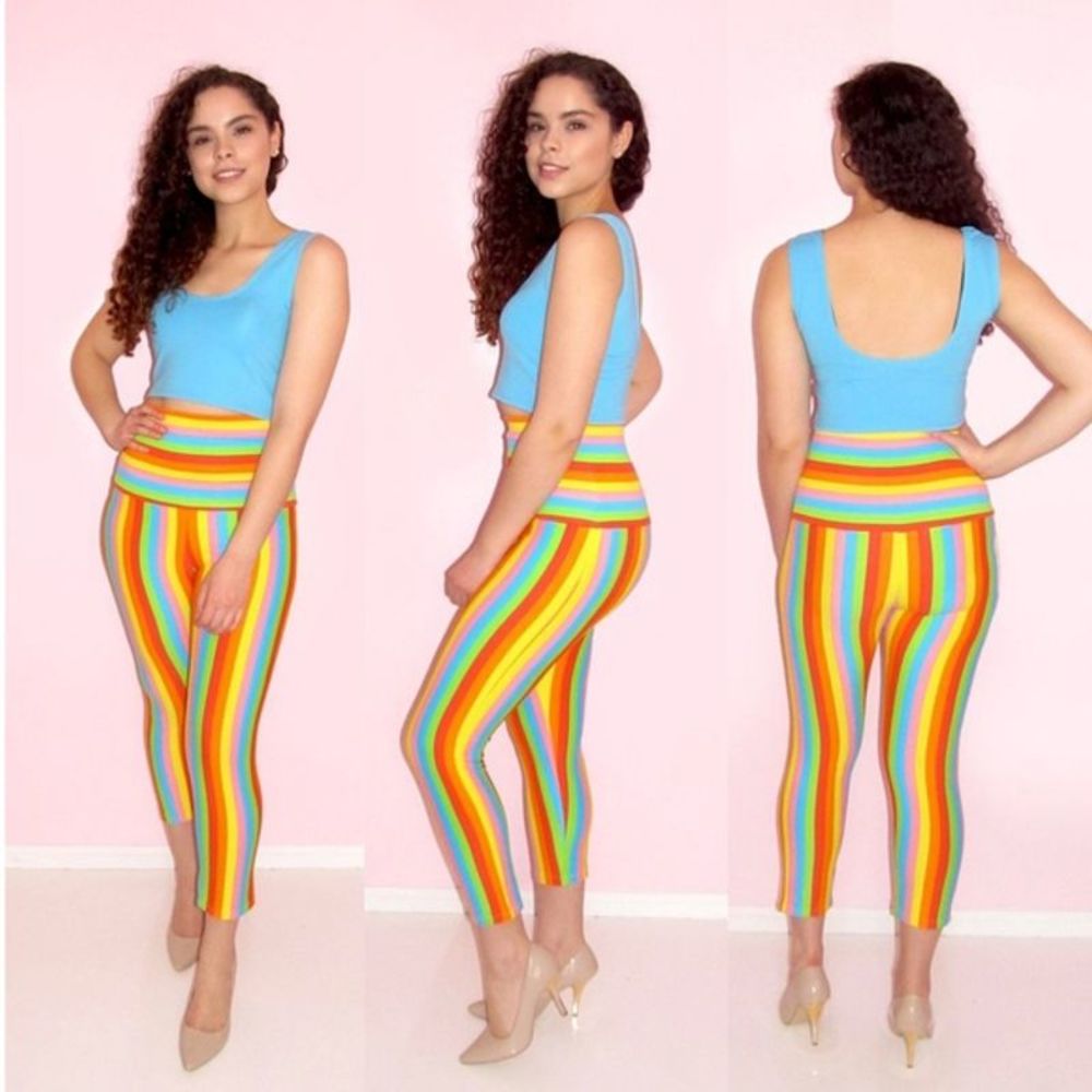 Multicolor capris Set by CJJBOUTIQUE